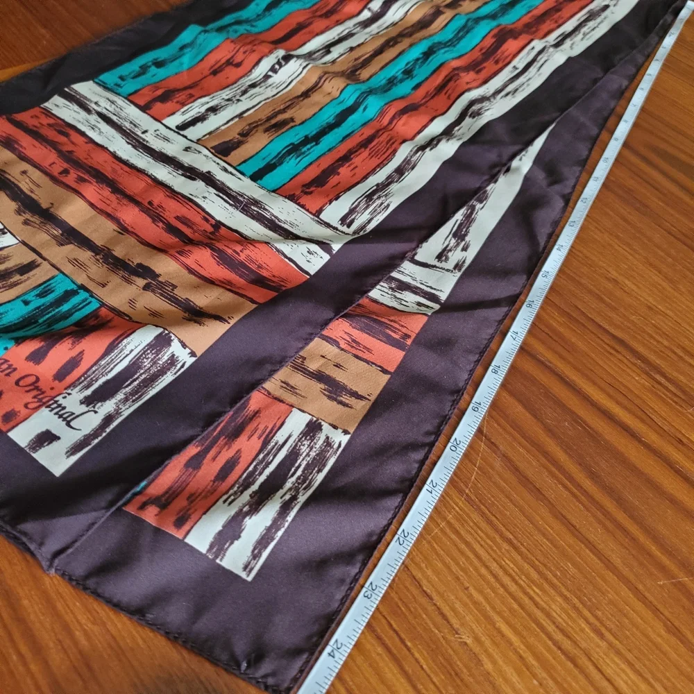 Vintage Elorian Original  Stripe neutral tones scarf